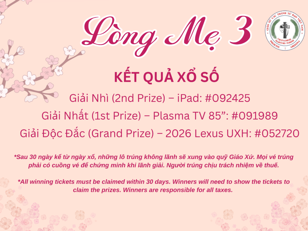 Lòng Mẹ 3 - Prizes (2.5 x 5 in)